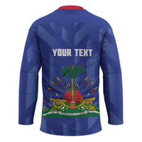 Personalized Haiti Football Hockey Jersey Les Grenadiers Made History Once Again Blue Color - Wonder Print Shop