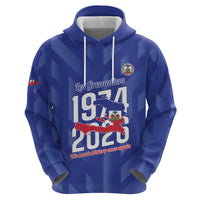 Personalized Haiti Football Hoodie Les Grenadiers Made History Once Again Blue Color - Wonder Print Shop