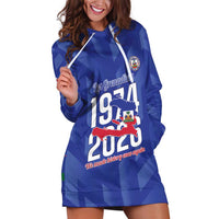 Personalized Haiti Football Hoodie Dress Les Grenadiers Made History Once Again Blue Color - Wonder Print Shop