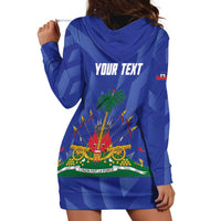 Personalized Haiti Football Hoodie Dress Les Grenadiers Made History Once Again Blue Color - Wonder Print Shop