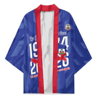 Personalized Haiti Football Kimono Les Grenadiers Made History Once Again Blue Color - Wonder Print Shop