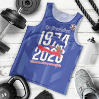 Personalized Haiti Football Men Tank Top Les Grenadiers Made History Once Again Blue Color - Wonder Print Shop
