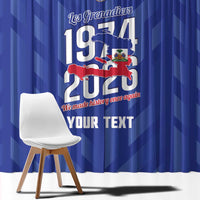 Personalized Haiti Football Window Curtain Les Grenadiers Made History Once Again Blue Color - Wonder Print Shop