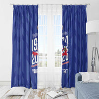 Personalized Haiti Football Window Curtain Les Grenadiers Made History Once Again Blue Color - Wonder Print Shop