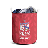 Personalized Haiti Football Laundry Basket Les Grenadiers Made History Once Again Red Color - Wonder Print Shop