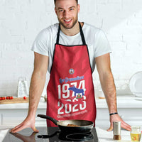 Personalized Haiti Football Apron Les Grenadiers Made History Once Again Red Color - Wonder Print Shop
