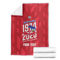 Personalized Haiti Football Blanket Les Grenadiers Made History Once Again Red Color - Wonder Print Shop