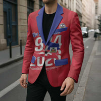 Personalized Haiti Football Blazer Les Grenadiers Made History Once Again Red Color - Wonder Print Shop