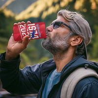 Personalized Haiti Football 4 in 1 Can Cooler Tumbler Les Grenadiers Made History Once Again Red Color - Wonder Print Shop