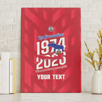 Personalized Haiti Football Canvas Wall Art Les Grenadiers Made History Once Again Red Color - Wonder Print Shop
