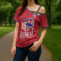 Personalized Haiti Football Cross Shoulder Shirt Les Grenadiers Made History Once Again Red Color - Wonder Print Shop