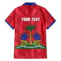 Personalized Haiti Football Family Matching Off Shoulder Short Dress and Hawaiian Shirt Les Grenadiers Made History Once Again Red Color - Wonder Print Shop