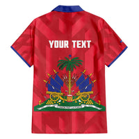 Personalized Haiti Football Hawaiian Shirt Les Grenadiers Made History Once Again Red Color - Wonder Print Shop