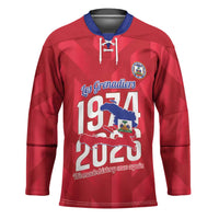 Personalized Haiti Football Hockey Jersey Les Grenadiers Made History Once Again Red Color - Wonder Print Shop