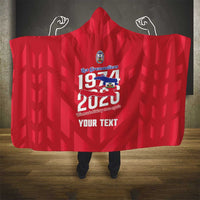 Personalized Haiti Football Hooded Blanket Les Grenadiers Made History Once Again Red Color - Wonder Print Shop