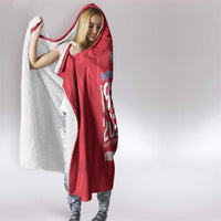 Personalized Haiti Football Hooded Blanket Les Grenadiers Made History Once Again Red Color - Wonder Print Shop