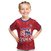 Personalized Haiti Football Kid T Shirt Les Grenadiers Made History Once Again Red Color - Wonder Print Shop