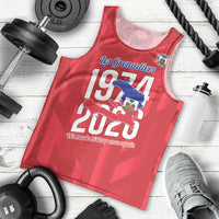Personalized Haiti Football Men Tank Top Les Grenadiers Made History Once Again Red Color - Wonder Print Shop