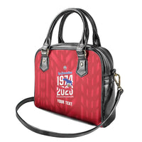 Personalized Haiti Football Shoulder Handbag Les Grenadiers Made History Once Again Red Color - Wonder Print Shop