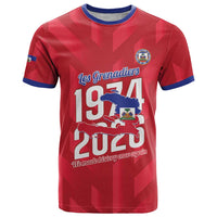 Personalized Haiti Football T Shirt Les Grenadiers Made History Once Again Red Color - Wonder Print Shop