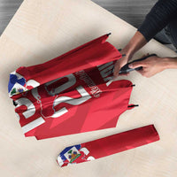 Personalized Haiti Football Umbrella Les Grenadiers Made History Once Again Red Color - Wonder Print Shop