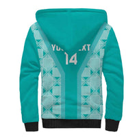 Custom South Africa Rugby Sherpa Hoodie Go Champions Springboks - Teal Version - Wonder Print Shop