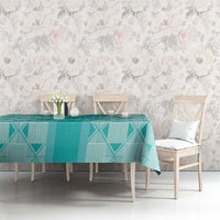 Custom South Africa Rugby Tablecloth Go Champions Springboks - Teal Version - Wonder Print Shop