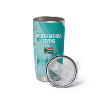 Custom South Africa Rugby Tumbler Cup Go Champions Springboks - Teal Version - Wonder Print Shop