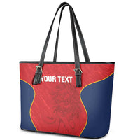 Custom Spain Rugby Leather Tote Bag Go Champions Lions - Wonder Print Shop