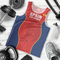 Custom Spain Rugby Men Tank Top Go Champions Lions - Wonder Print Shop