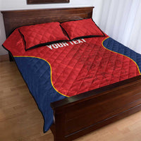 Custom Spain Rugby Quilt Bed Set Go Champions Lions - Wonder Print Shop