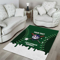 Australia 2026 Baseball Custom Area Rug Go Aussie Drip Style