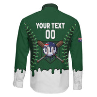 Australia 2026 Baseball Custom Family Matching Long Sleeve Bodycon Dress and Hawaiian Shirt Go Aussie Drip Style