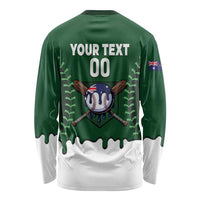 Australia 2026 Baseball Custom Long Sleeve Shirt Go Aussie Drip Style