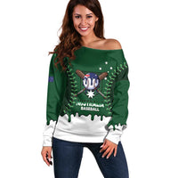 Australia 2026 Baseball Custom Off Shoulder Sweater Go Aussie Drip Style
