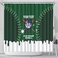 Australia 2026 Baseball Custom Shower Curtain Go Aussie Drip Style
