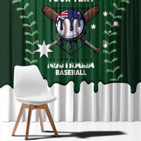 Australia 2026 Baseball Custom Window Curtain Go Aussie Drip Style