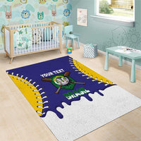 Brazil 2026 Baseball Custom Area Rug Go Champions Drip Style