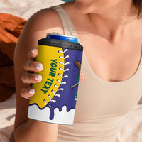 Brazil 2026 Baseball Custom 4 in 1 Can Cooler Tumbler Go Champions Drip Style