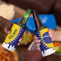 Brazil 2026 Baseball Custom 4 in 1 Can Cooler Tumbler Go Champions Drip Style