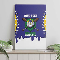 Brazil 2026 Baseball Custom Canvas Wall Art Go Champions Drip Style