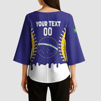 Brazil 2026 Baseball Custom Kimono Sleeve Blouse Go Champions Drip Style