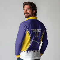 Brazil 2026 Baseball Custom Long Sleeve Polo Shirt Go Champions Drip Style