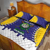 Brazil 2026 Baseball Custom Quilt Bed Set Go Champions Drip Style