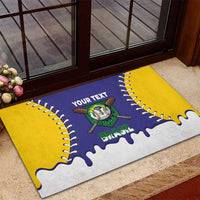 Brazil 2026 Baseball Custom Rubber Doormat Go Champions Drip Style