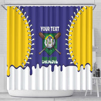 Brazil 2026 Baseball Custom Shower Curtain Go Champions Drip Style