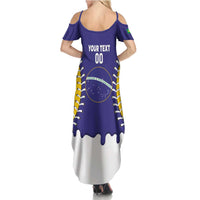 Brazil 2026 Baseball Custom Summer Maxi Dress Go Champions Drip Style