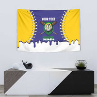 Brazil 2026 Baseball Custom Tapestry Go Champions Drip Style