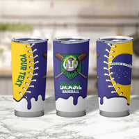 Brazil 2026 Baseball Custom Tumbler Cup Go Champions Drip Style