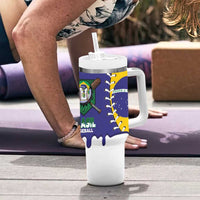 Brazil 2026 Baseball Custom Tumbler With Handle Go Champions Drip Style